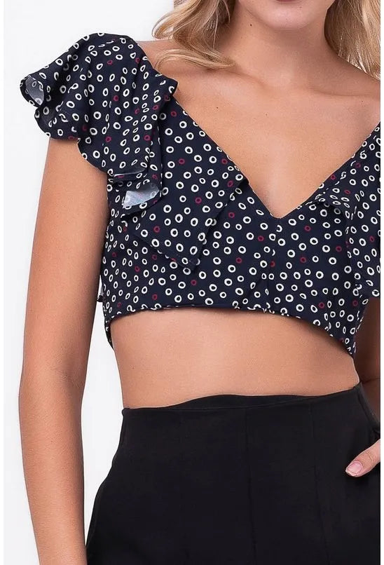 BLUSA CROPPED ANÉIS POÁ PEQUIÁ