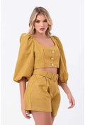 BLUSA MANGA 7/8 CROPPED LANÇA PERFUME