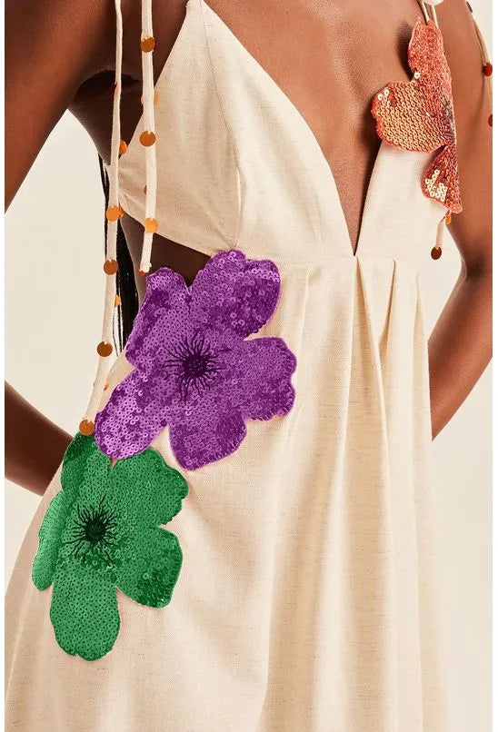 VESTIDO LONGO CUT OFF LANÇA PERFUME