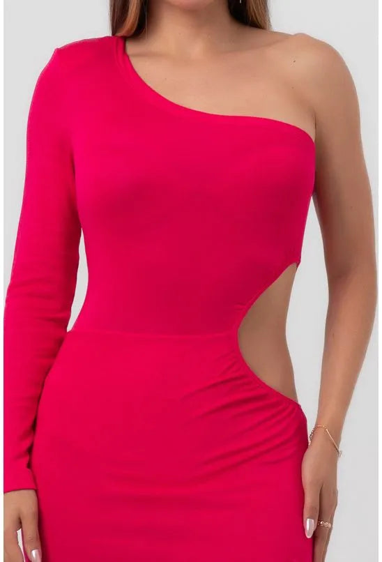 VESTIDO ASSIMETRICO PINK LABRAVA
