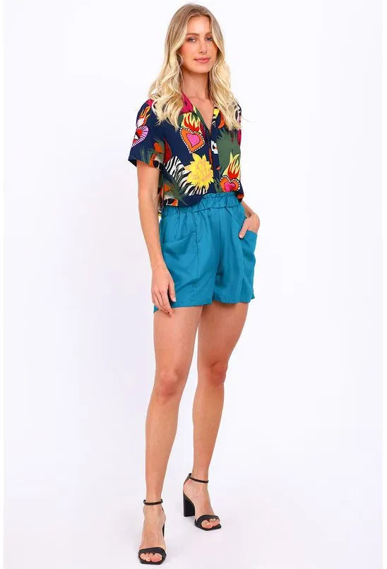 SHORT CLOCHARD COM BOLSO MERCATTO