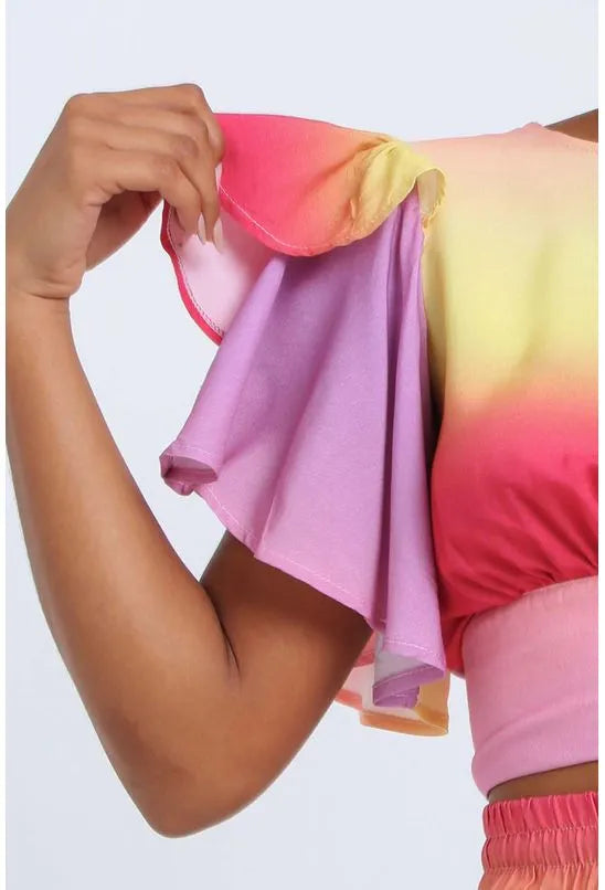 BLUSA MANGA BABADO DEGRADÊ ALL IS LOVE