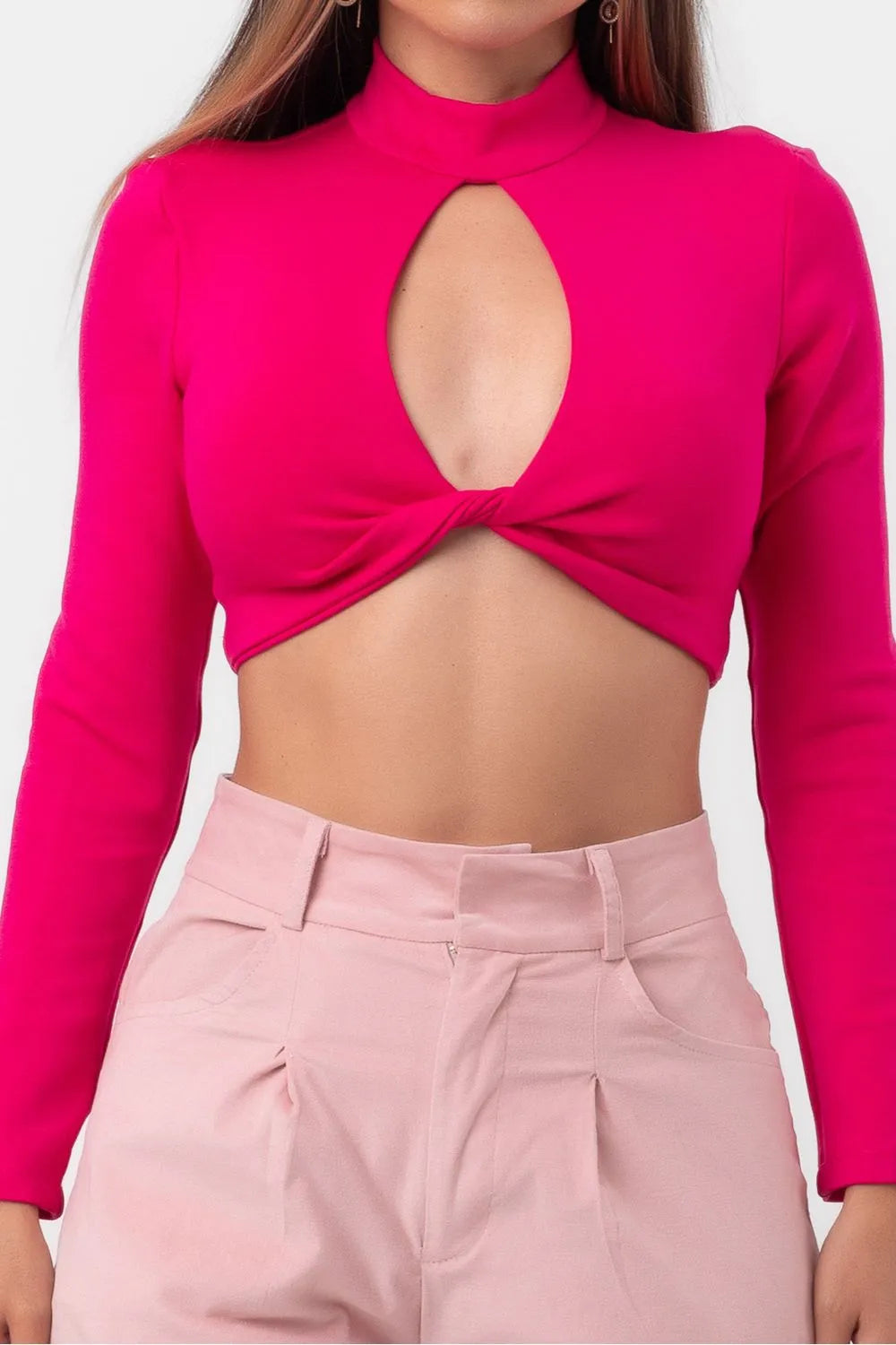 BLUSA MANGA LONGA ROSA LABRAVA