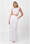 BLUSA CROPPED AMARRAÇÃO ALÇAS BRANCA LABRAVA