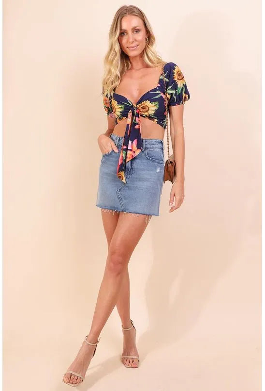 BLUSA CROPPED MEU GIRRASOL PEQUIÁ
