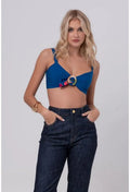 TOP CROPPED FLORINDA AZUL PEQUIÁ