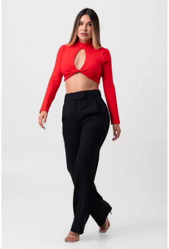 BLUSA MANGA LONGA VERMELHA LABRAVA