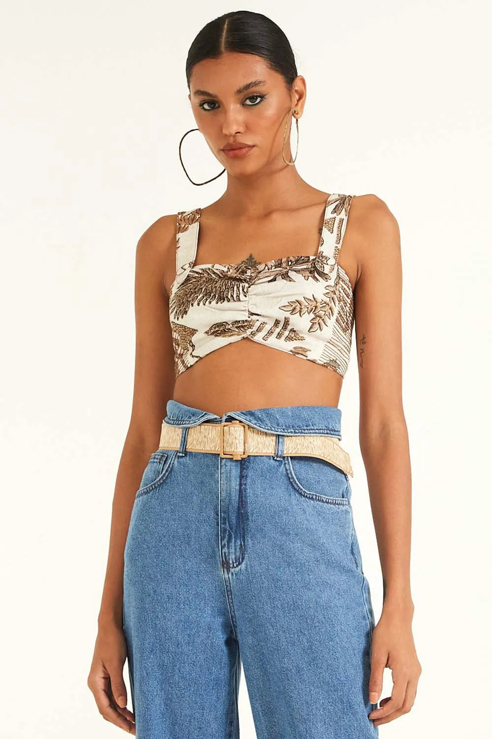 TOP LINHO ESTAMPADO FORUM