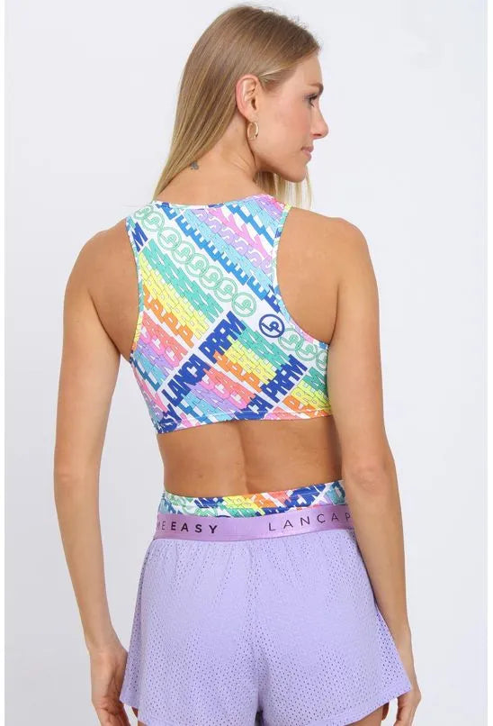 BODY ESTAMPADO ZÍPER FRENTE LANÇA PERFUME