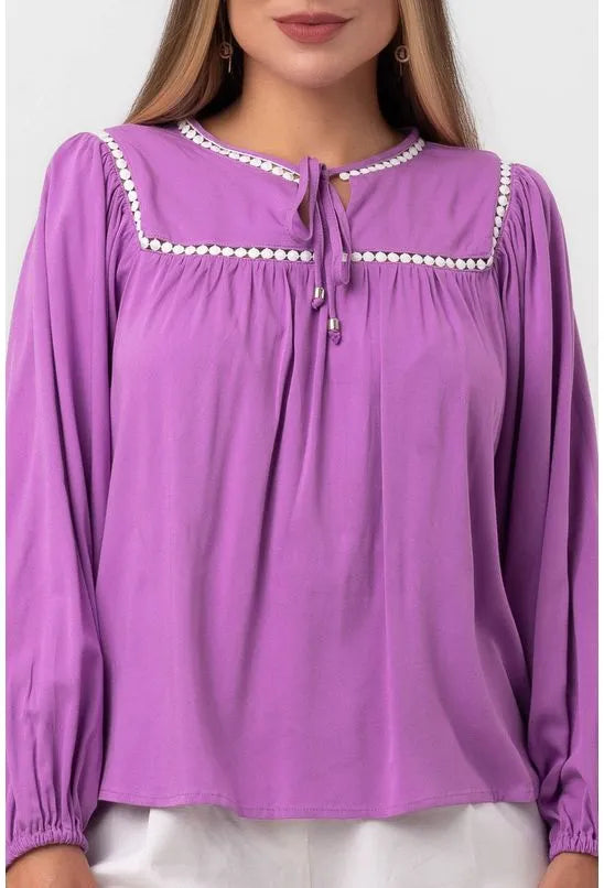 BATA ORNAMENTOS ROXA PEQUIÁ