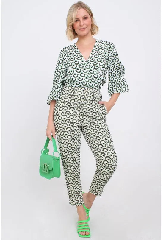 BLUSA LINHO ESTAMPADA FORUM