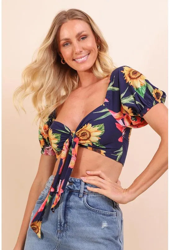 BLUSA CROPPED MEU GIRRASOL PEQUIÁ