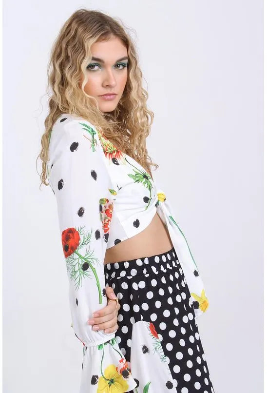 BLUSA AMARRAÇÃO BUQUÊ POP PEQUIÁ