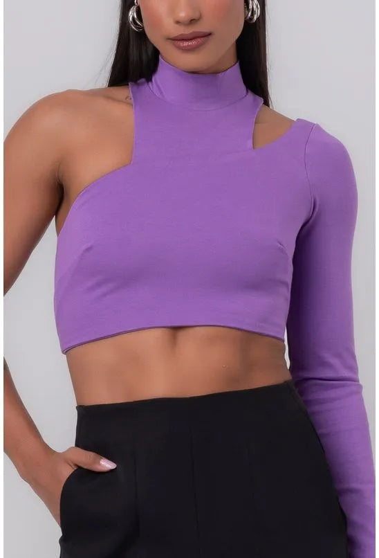 TOP RECORTES ROXO LABRAVA