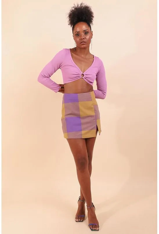 BLUSA CROPPED MANGA 7/8 MYFT