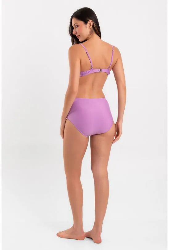 BIQUINI HOT PANTS BUSTO TRANSPASSADO LILÁS