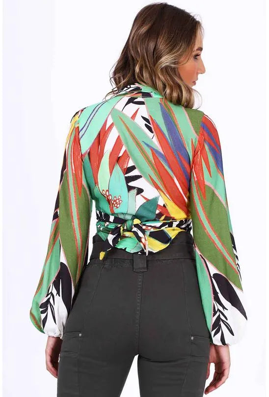 BLUSA AMARRAÇÃO FOLHAGEM ALL IS LOVE