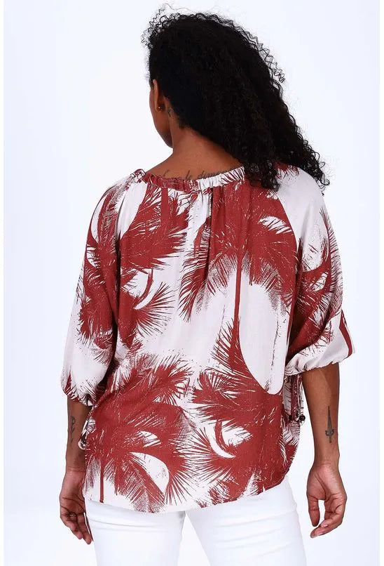 BLUSA AMPLA COQUEIROS ALL IS LOVE