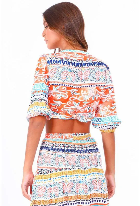 BLUSA CROPPED SONHO ÉTNICO PEQUIÁ