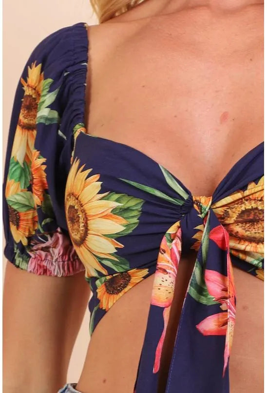 BLUSA CROPPED MEU GIRRASOL PEQUIÁ