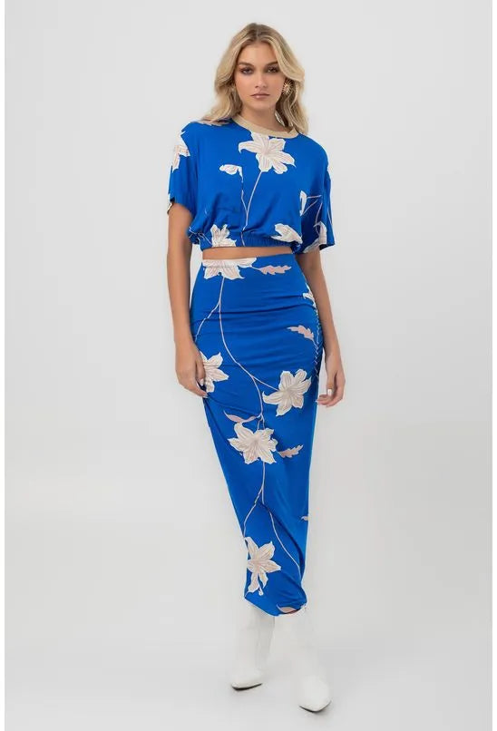 SAIA MALHA MIDI FRESIA AZUL PEQUIÁ