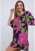 VESTIDO CURTO MAXI FLORA PEQUIÁ