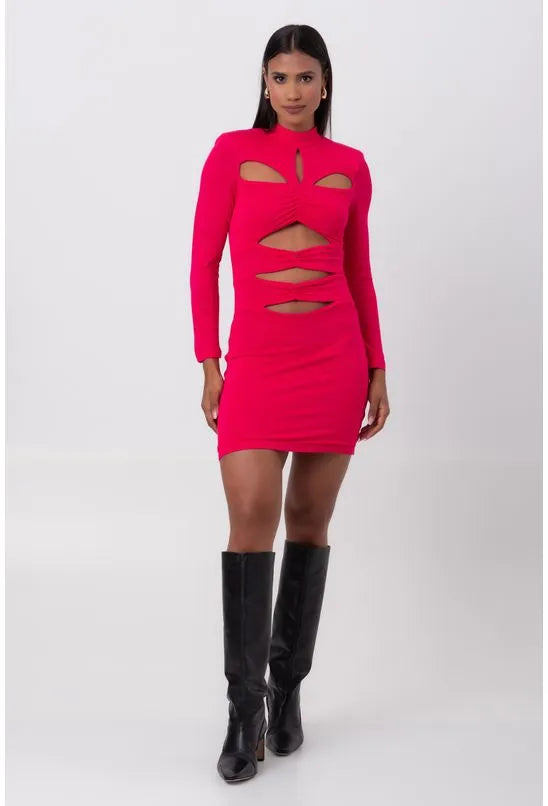 VESTIDO CURTO VERSACE PINK LABRAVA