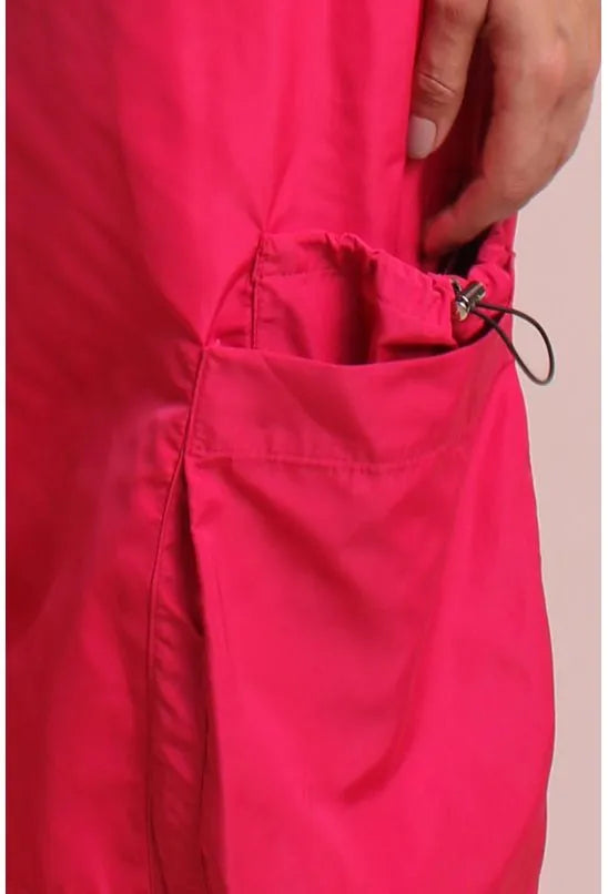 CALÇA PARACHUTE UTILITÁRIA ROSA LABRAVA