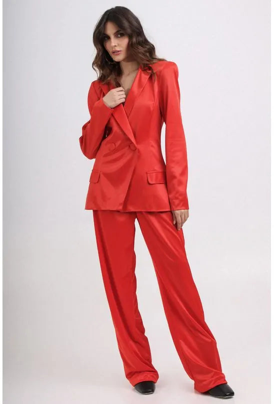 CALÇA RETA ALFAIATARIA VERMELHO LABRAVA
