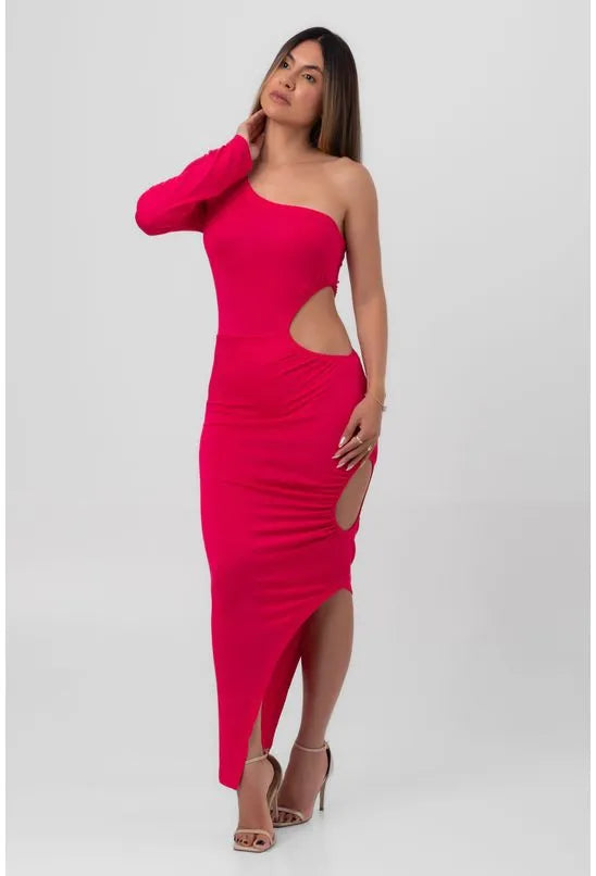VESTIDO ASSIMETRICO PINK LABRAVA