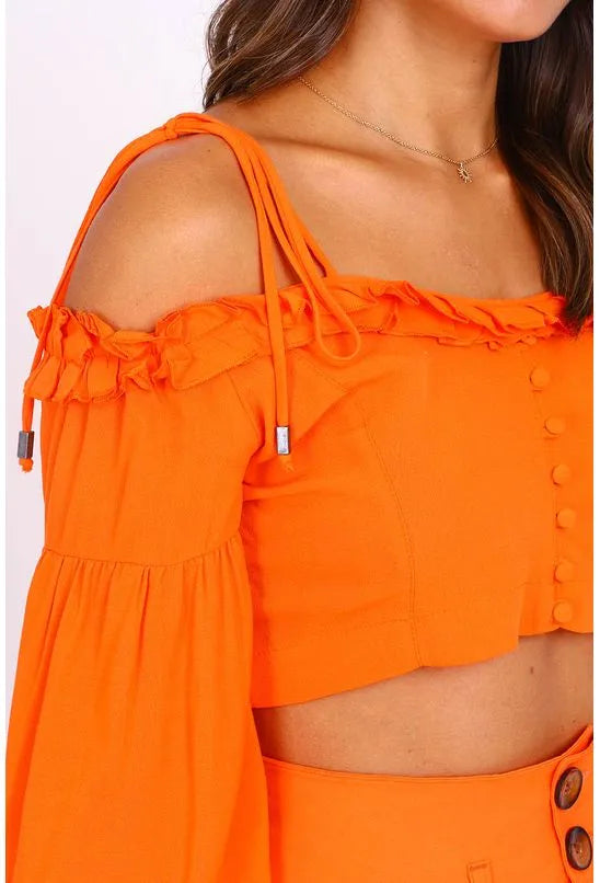 CROPPED BABADO CREPE ALL IS LOVE