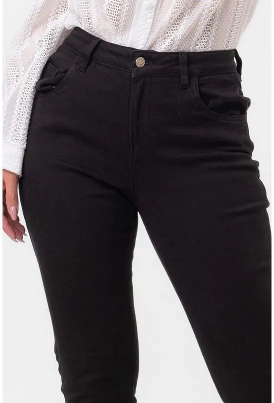 CALÇA JEANS SKINNY PRETA LABRAVA