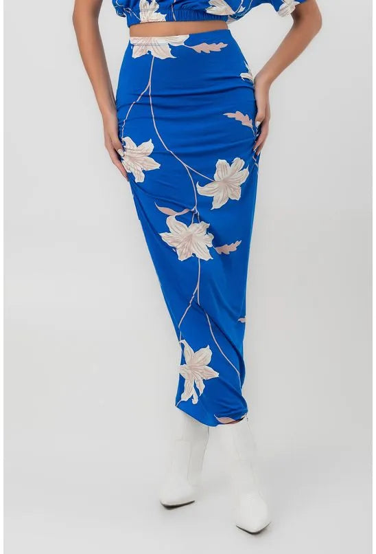 SAIA MALHA MIDI FRESIA AZUL PEQUIÁ