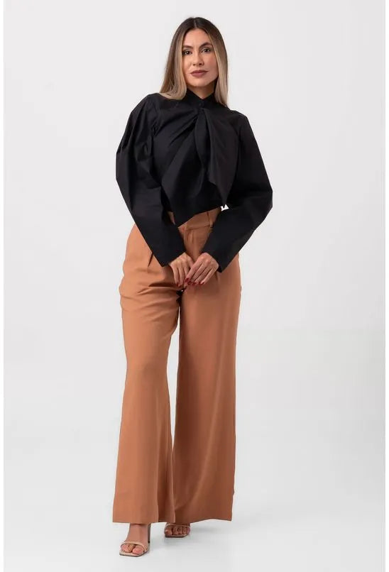 CAMISA LAÇO MANGA LONGA PRETA LABRAVA