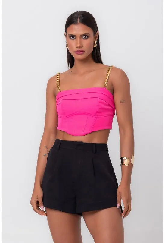 BLUSA CROPPED DEGRAUS PINK LABRAVA