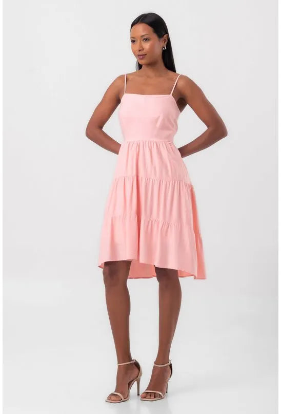 VESTIDO CURTO MULLET ROSA PEQUIÁ