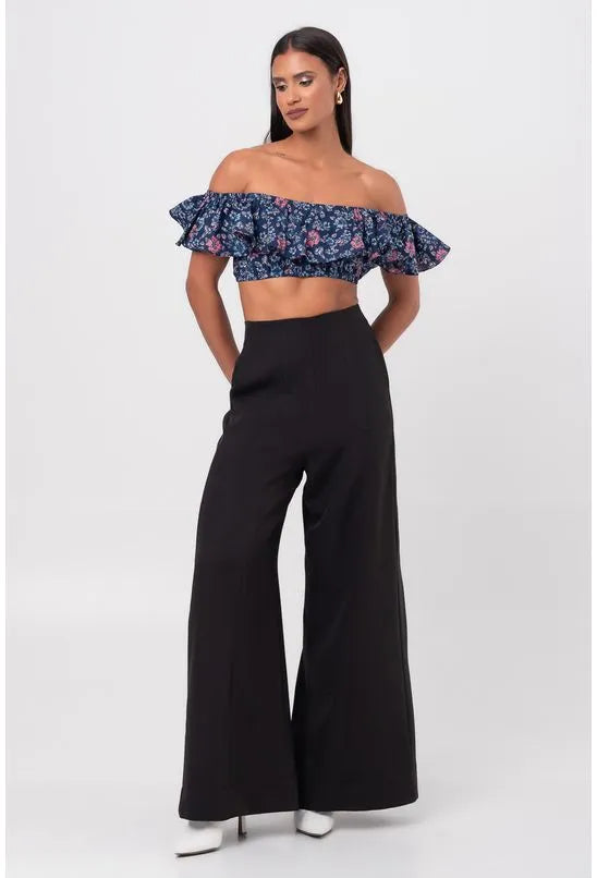 BLUSA TRICOLINE BABADO CARAÍVA PEQUIÁ