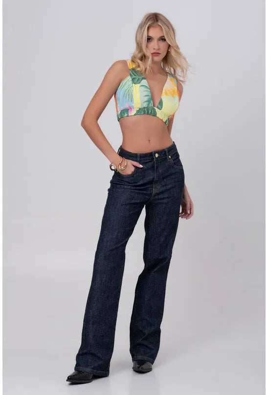 TOP CROPPED FLOR DE COCO PEQUIÁ