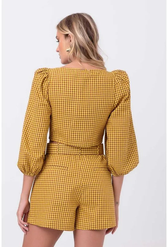 BLUSA MANGA 7/8 CROPPED LANÇA PERFUME