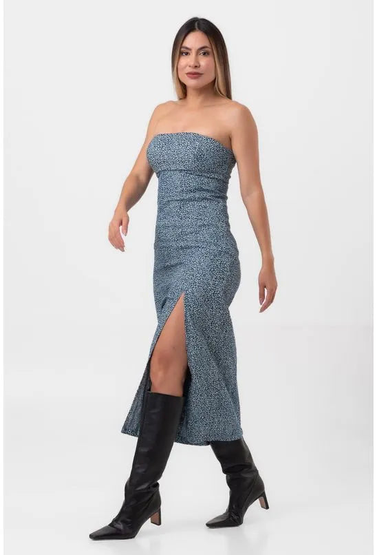 VESTIDO JEANS MIDI FENDA JAGUAR LABRAVA
