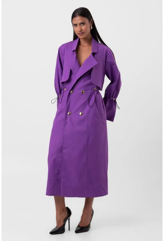 CASACO MIDI REGULÁVEL ROXO LABRAVA