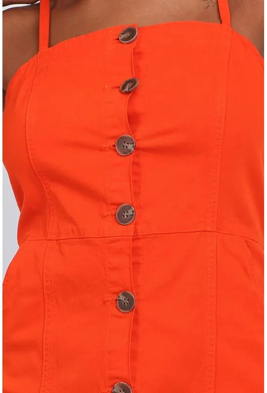 VESTIDO CURTO COM BOTÕES MERCATTO