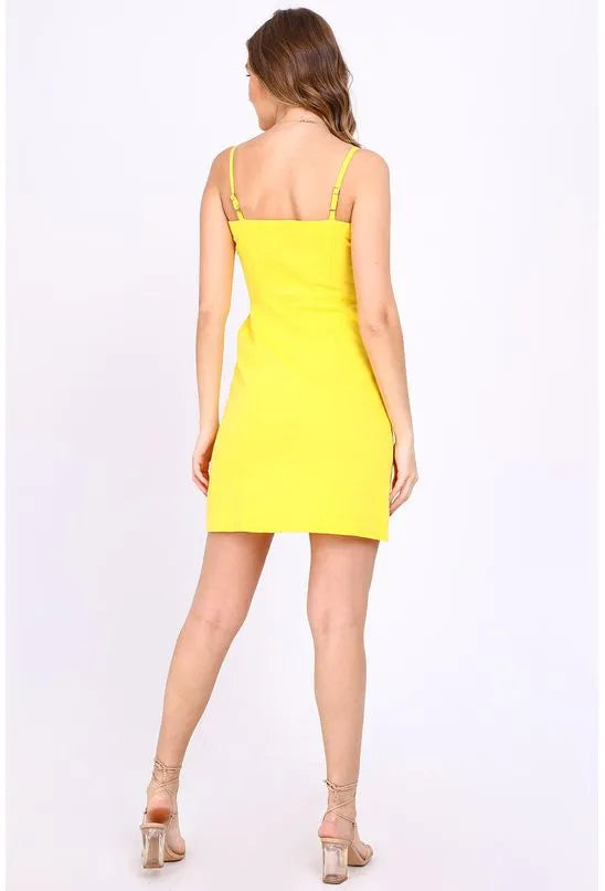 VESTIDO CURTO COM BOTÕES MERCATTO