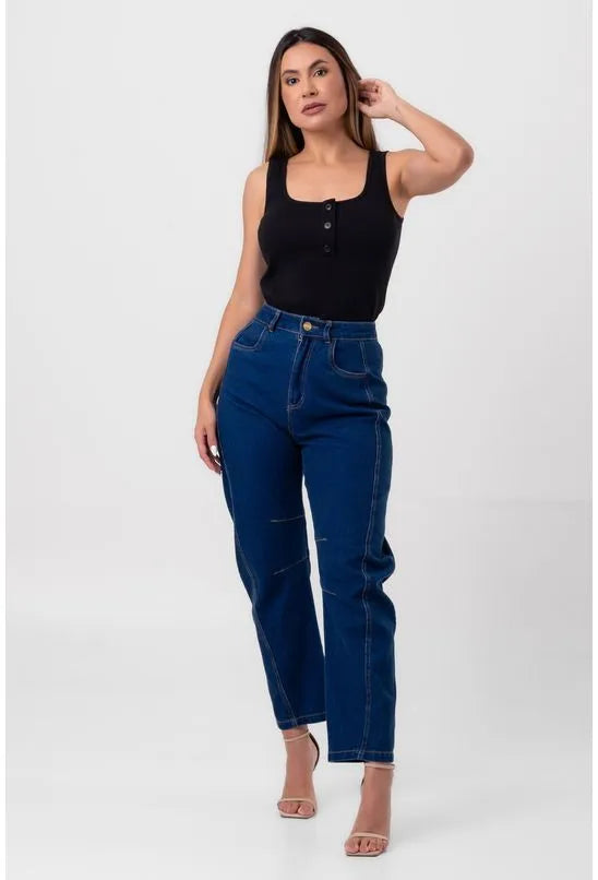 CALÇA JEANS HORSE LEGS AZUL LABRAVA