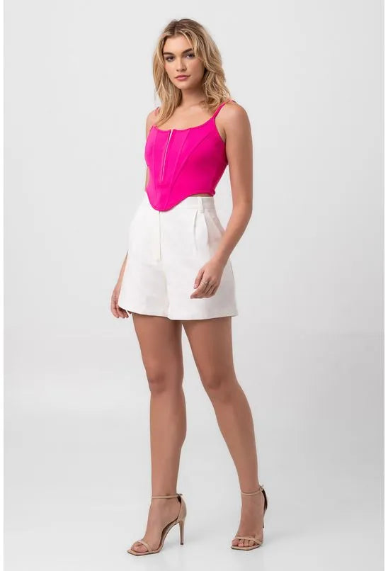 TOP CORSET DE ALÇA ROSA