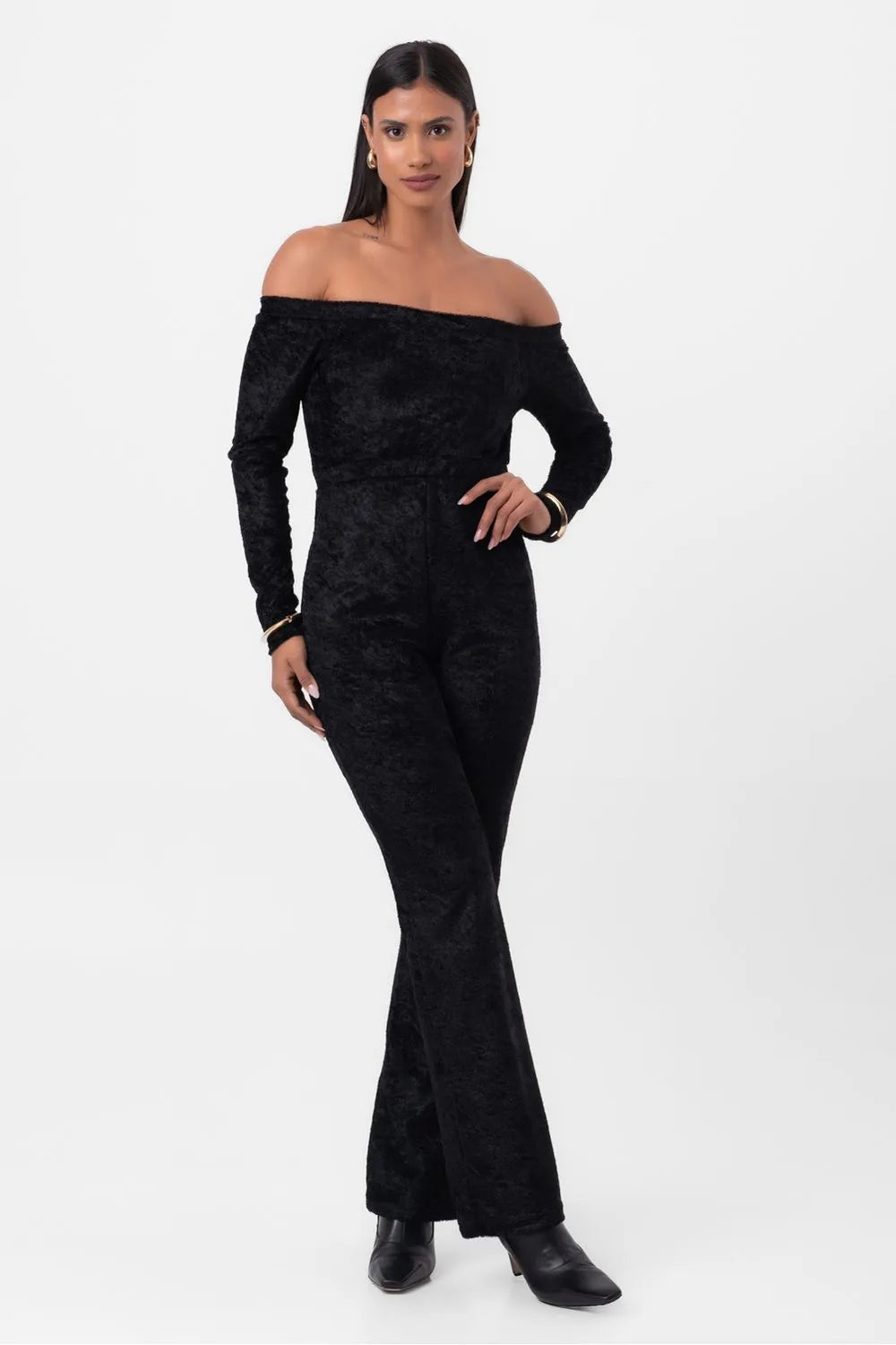 MACACÃO CAMURÇA OMBRO A OMBRO PRETO LABRAVA