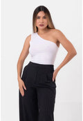 BLUSA OMBRO ÚNICO BRANCO