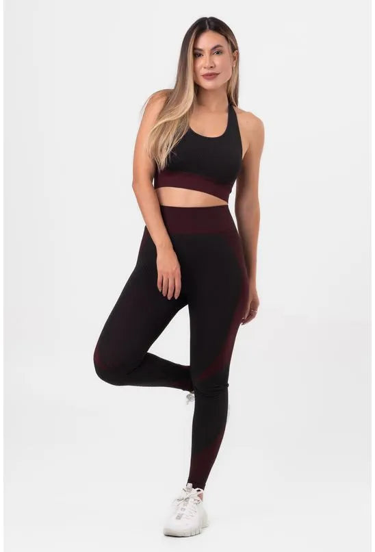 TOP FITNESS ESSENTIAL ACTIVE PRETO E ROXO BABADOTOP