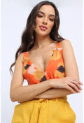 BLUSA DECOTE V ALÇA COM BABADO MORENA ROSA