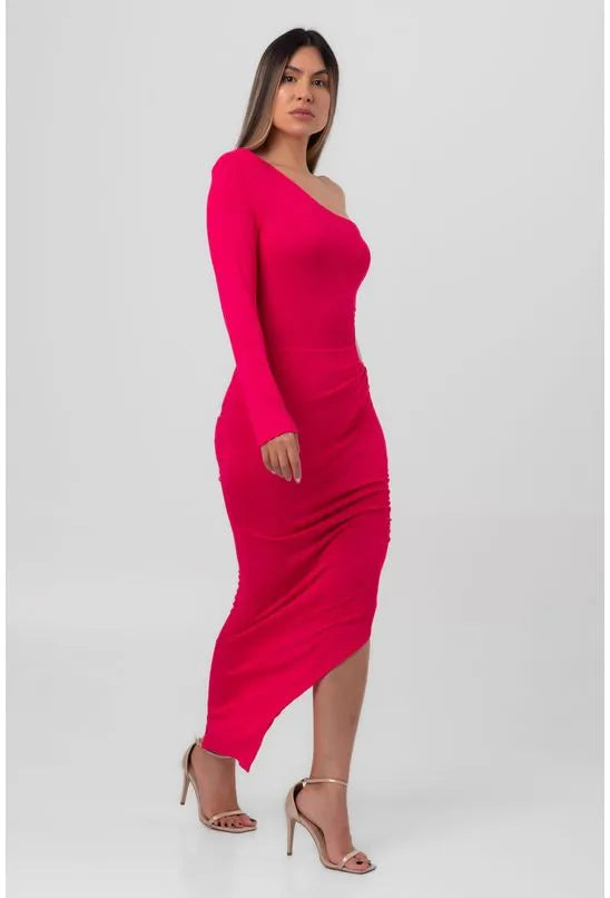 VESTIDO ASSIMETRICO PINK LABRAVA